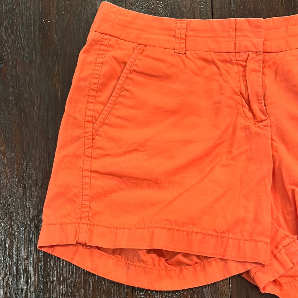 J. Crew Orange Chico Shorts - 4.5”